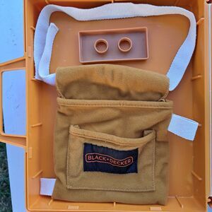 FISHER PRICE TOOL KIT 1977 REPLACEMENT PARTS 924 VINTAGE TAN 2 PIECES HTF RARE